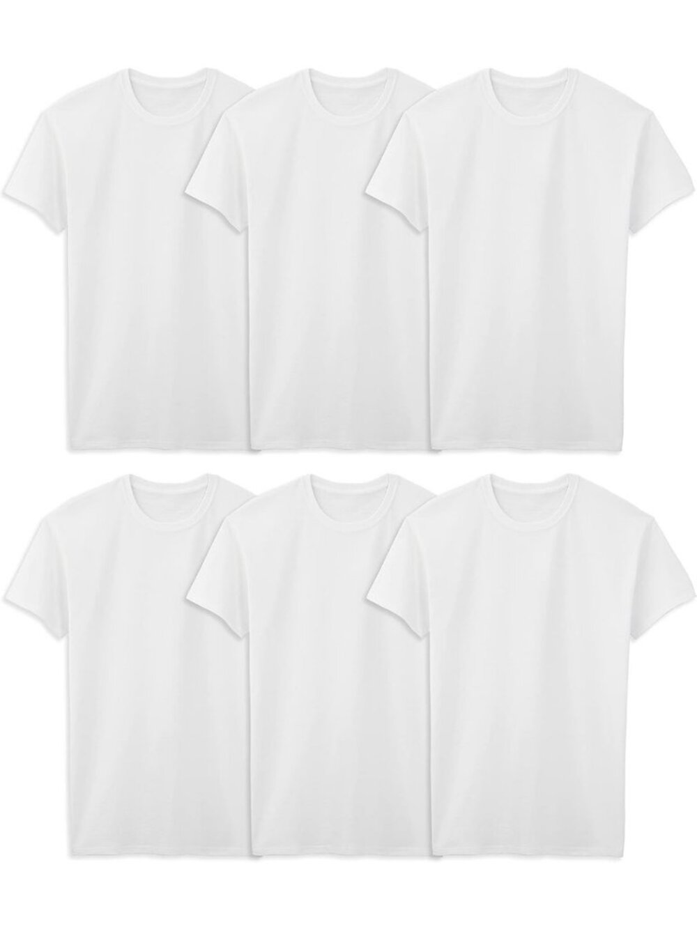 Men's Moisture-Wicking Crew Tee Undershirts, Tag-Free, Big & Tall Options